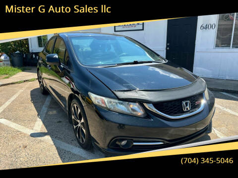 2013 Honda Civic for sale at Mister G Auto Sales llc in Charlotte NC