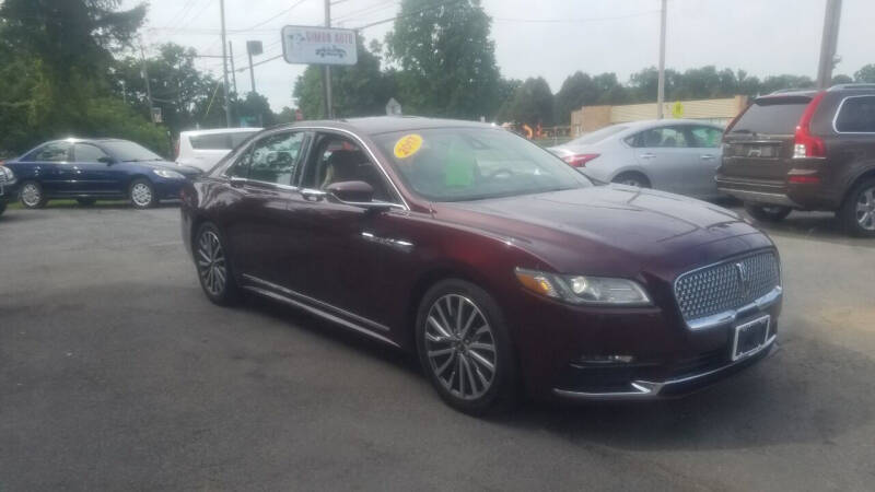 2017 Lincoln Continental for sale at JERRY SIMON AUTO SALES in Cambridge NY