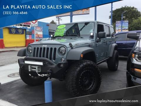 2014 Jeep Wrangler Unlimited for sale at 2955 FIRESTONE BLVD in South Gate CA