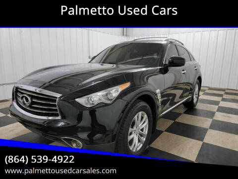 2013 Infiniti FX37 for sale at Palmetto Used Cars in Piedmont SC