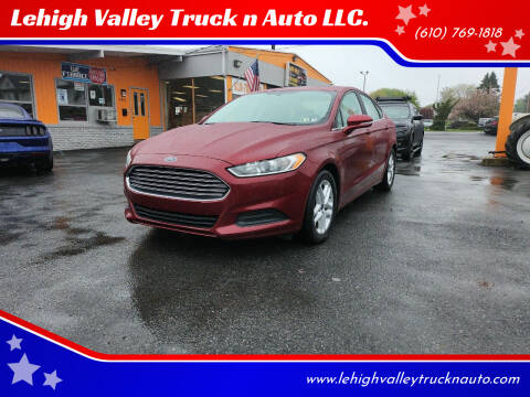 2014 Ford Fusion for sale at Lehigh Valley Truck n Auto LLC. in Schnecksville PA