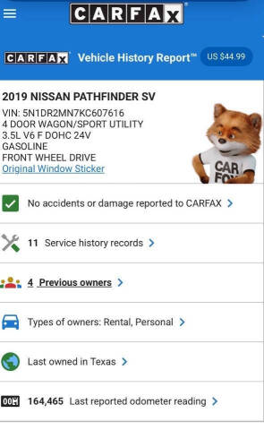 2019 Nissan Pathfinder SV