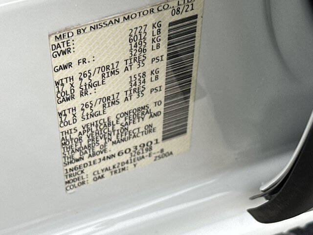 2022 Nissan Frontier PRO-X