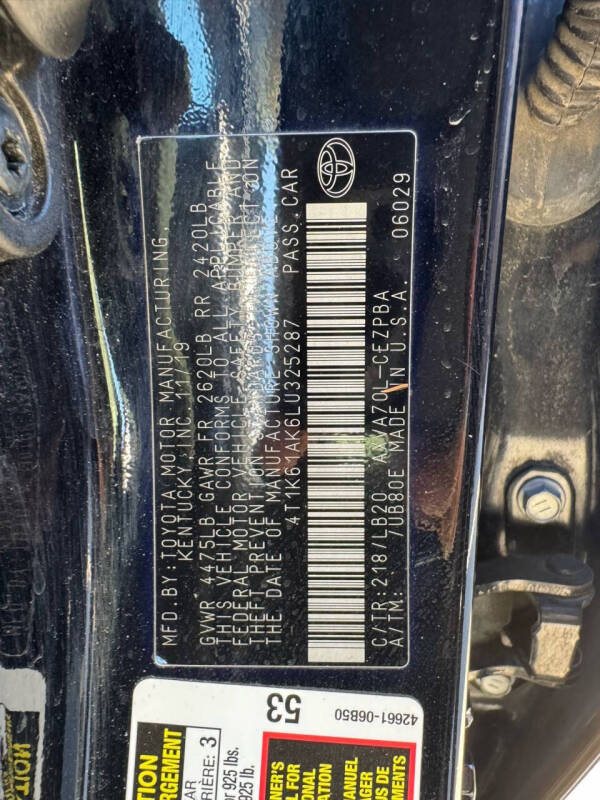 2020 Toyota Camry XSE