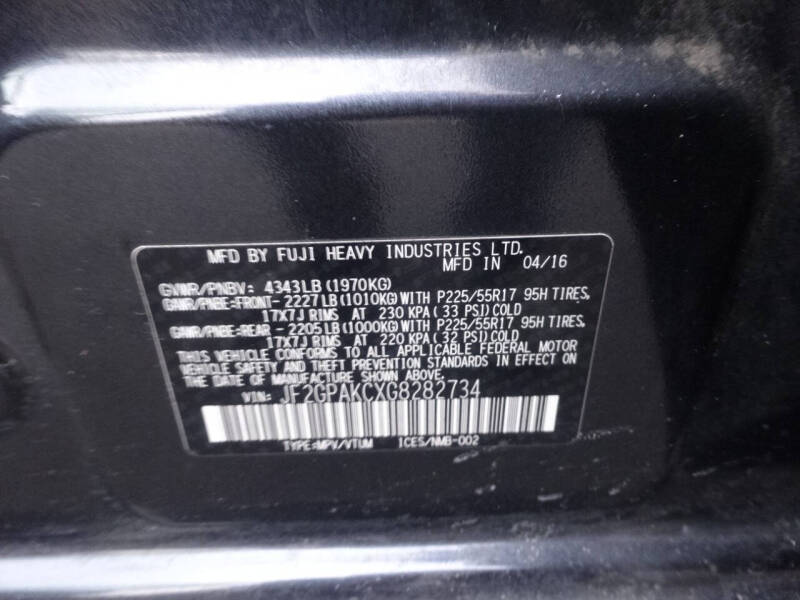 2016 Subaru Crosstrek 2.0i Limited