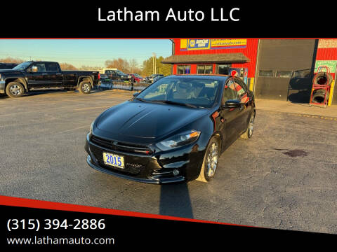 2015 Dodge Dart for sale at Latham Auto LLC in Ogdensburg NY