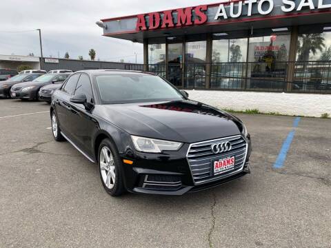 2018 Audi A4 for sale at Adams Auto Sales CA in Sacramento CA