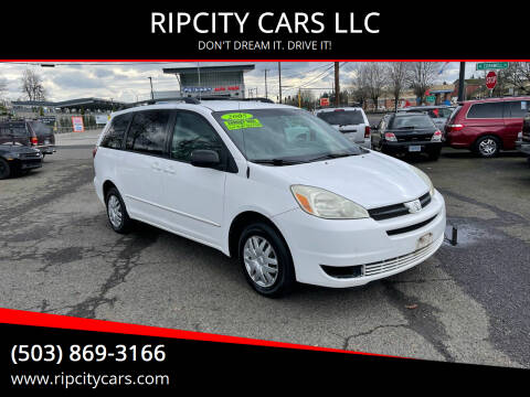 2005 Toyota Sienna for sale at RIPCITY CARS LLC in Portland OR