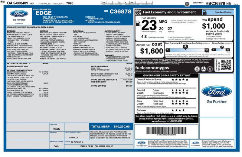 2017 Ford Edge Titanium
