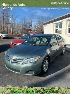 2011 Toyota Camry for sale at Highlands Auto Gallery in Braintree MA