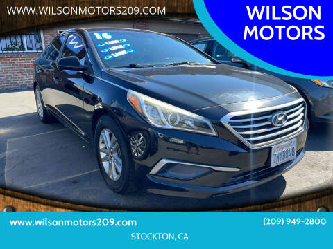 2016 Hyundai Sonata for sale at WILSON MOTORS in Stockton CA