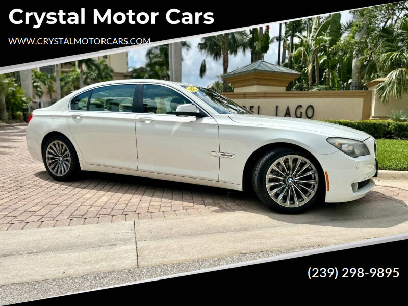 2012 BMW 7 Series for sale at Crystal Motor Cars in Fort Myers FL