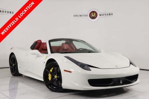 2014 Ferrari 458 Spider for sale at INDY'S UNLIMITED MOTORS - UNLIMITED MOTORS in Westfield IN