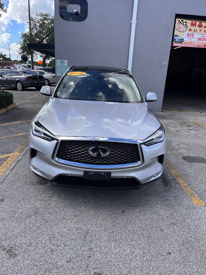 2019 INFINITI QX50 for sale at M & J UNITED AUTO SALES in LAUDERDALE LAKES, FL