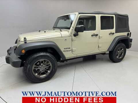 2017 Jeep Wrangler Unlimited for sale at J & M Automotive in Naugatuck CT