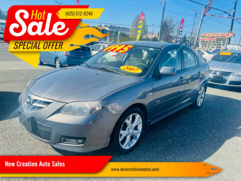 2007 Mazda MAZDA3 for sale at New Creation Auto Sales in Everett WA