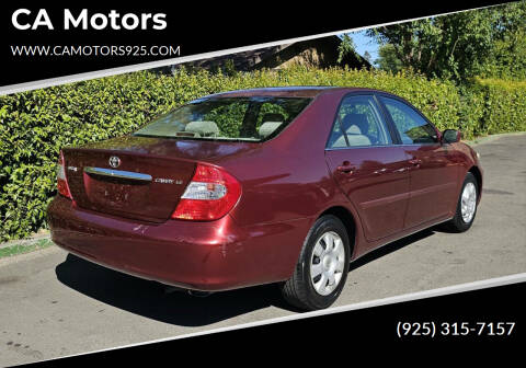 2004 Toyota Camry for sale at CA Motors in Livermore CA