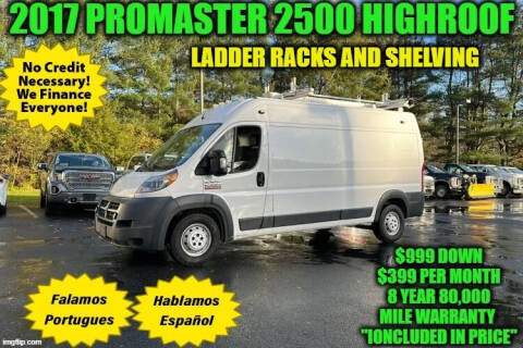 2017 RAM ProMaster for sale at D&D Auto Sales, LLC in Rowley MA
