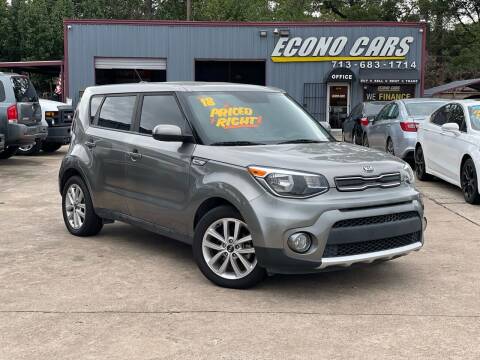 2018 Kia Soul for sale at Econo Cars in Houston TX