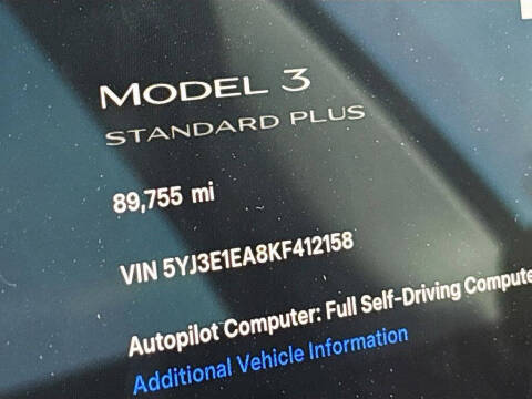 2019 Tesla Model 3 Standard Range Plus