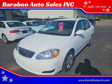 2008 Toyota Corolla for sale at Baraboo Auto Sales INC in Baraboo WI