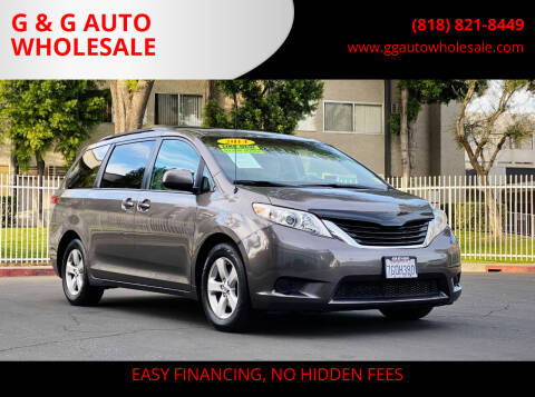 2014 Toyota Sienna for sale at G & G AUTO WHOLESALE in North Hollywood CA