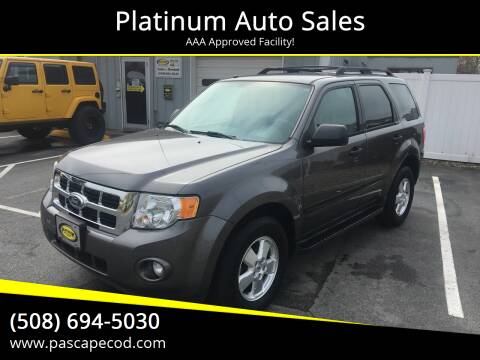 2011 Ford Escape for sale at Platinum Auto Sales in South Yarmouth MA