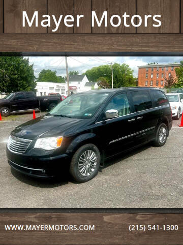 2013 Chrysler Town and Country for sale at Mayer Motors in Pennsburg PA