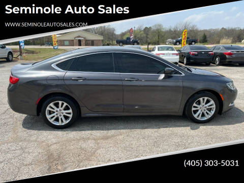 2015 Chrysler 200 for sale at Seminole Auto Sales in Seminole OK