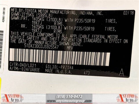 2018 Toyota Sienna SE 8-Passenger