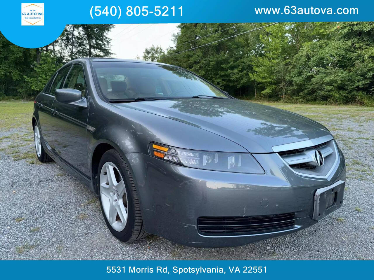 2005 Acura TL for sale at 63 Auto Inc in Spotsylvania, VA