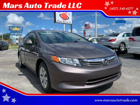 2012 Honda Civic for sale at Mars Auto Trade LLC in Orlando FL