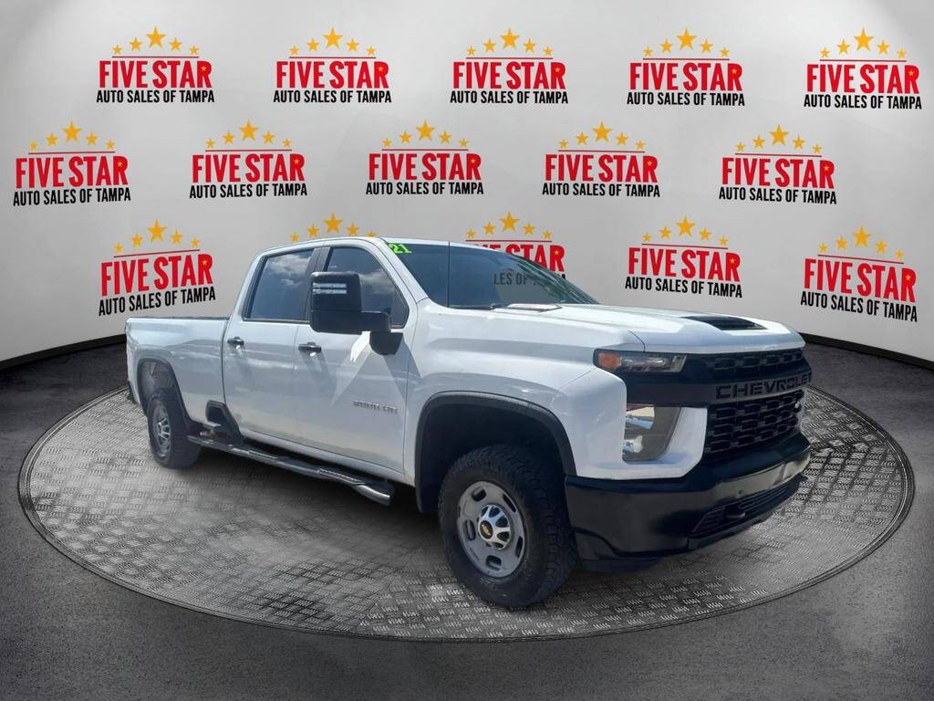 White 2021 Chevrolet Silverado 2500HD Work Truck 1