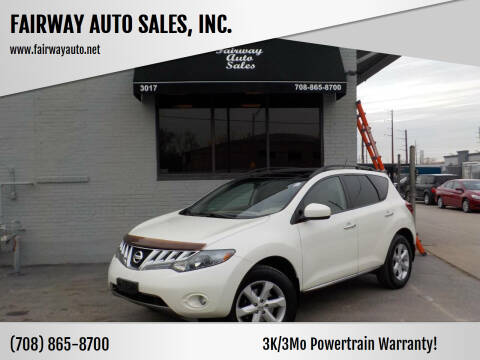 2009 Nissan Murano for sale at FAIRWAY AUTO SALES, INC. in Melrose Park IL