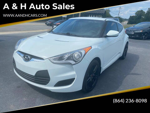 2014 Hyundai Veloster for sale at A & H Auto Sales in Greenville SC