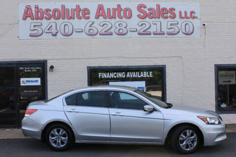 2012 Honda Accord for sale at Absolute Auto Sales in Fredericksburg VA
