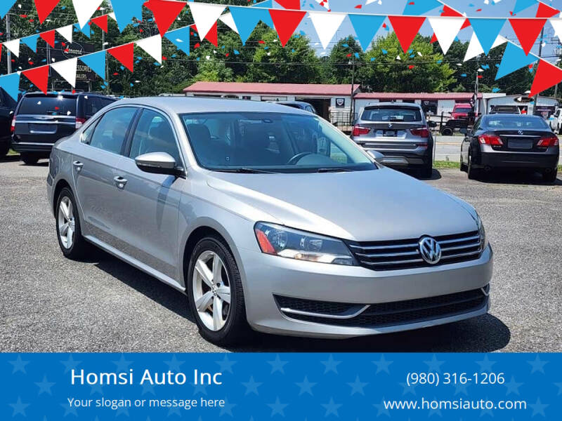 2012 Volkswagen Passat for sale at Homsi Auto Inc in Kannapolis NC