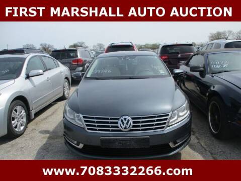 2013 Volkswagen CC for sale at First Marshall Auto Auction in Harvey IL