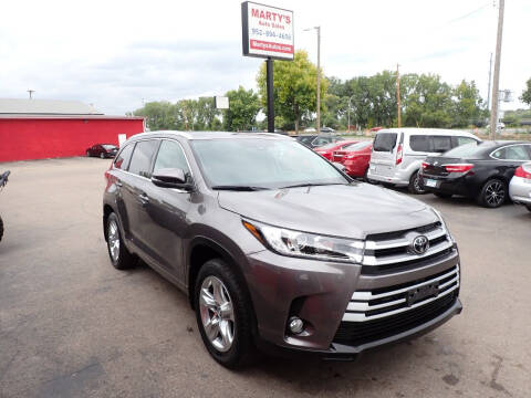 2019 Toyota Highlander for sale at Marty's Auto Sales in Savage MN