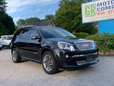 2011 GMC Acadia for sale at GR Motor Company in Garner NC