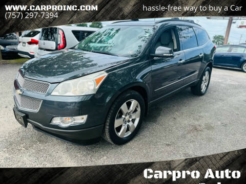2010 Chevrolet Traverse for sale at Carpro Auto Sales in Chesapeake VA