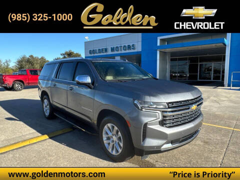 2021 Chevrolet Suburban for sale at GOLDEN MOTORS in Cut Off LA