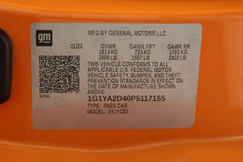 2023 Chevrolet Corvette Stingray