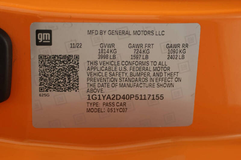 2023 Chevrolet Corvette Stingray