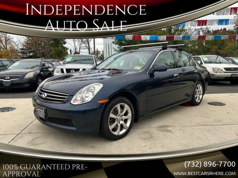 2006 Infiniti G35 for sale at Independence Auto Sale in Bordentown NJ