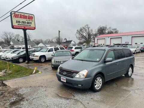 2007 Kia Sedona for sale at Fast Action Auto in Des Moines IA