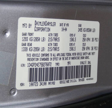 2005 Dodge Grand Caravan SE