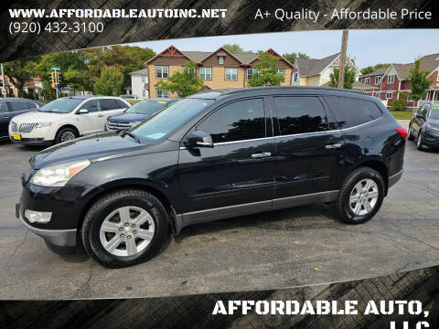 2012 Chevrolet Traverse for sale at AFFORDABLE AUTO, LLC in Green Bay WI