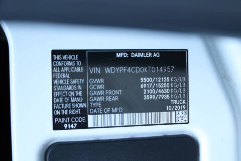 2019 Freightliner Sprinter