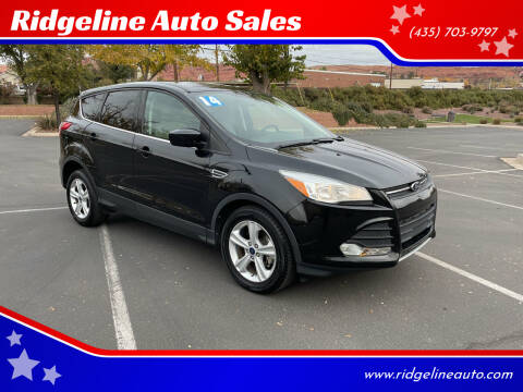 2014 Ford Escape for sale at Ridgeline Auto Sales in Saint George UT